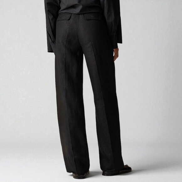 J. Crew Wide-leg Essential pant in linen Size 0 - Picture 2 of 10